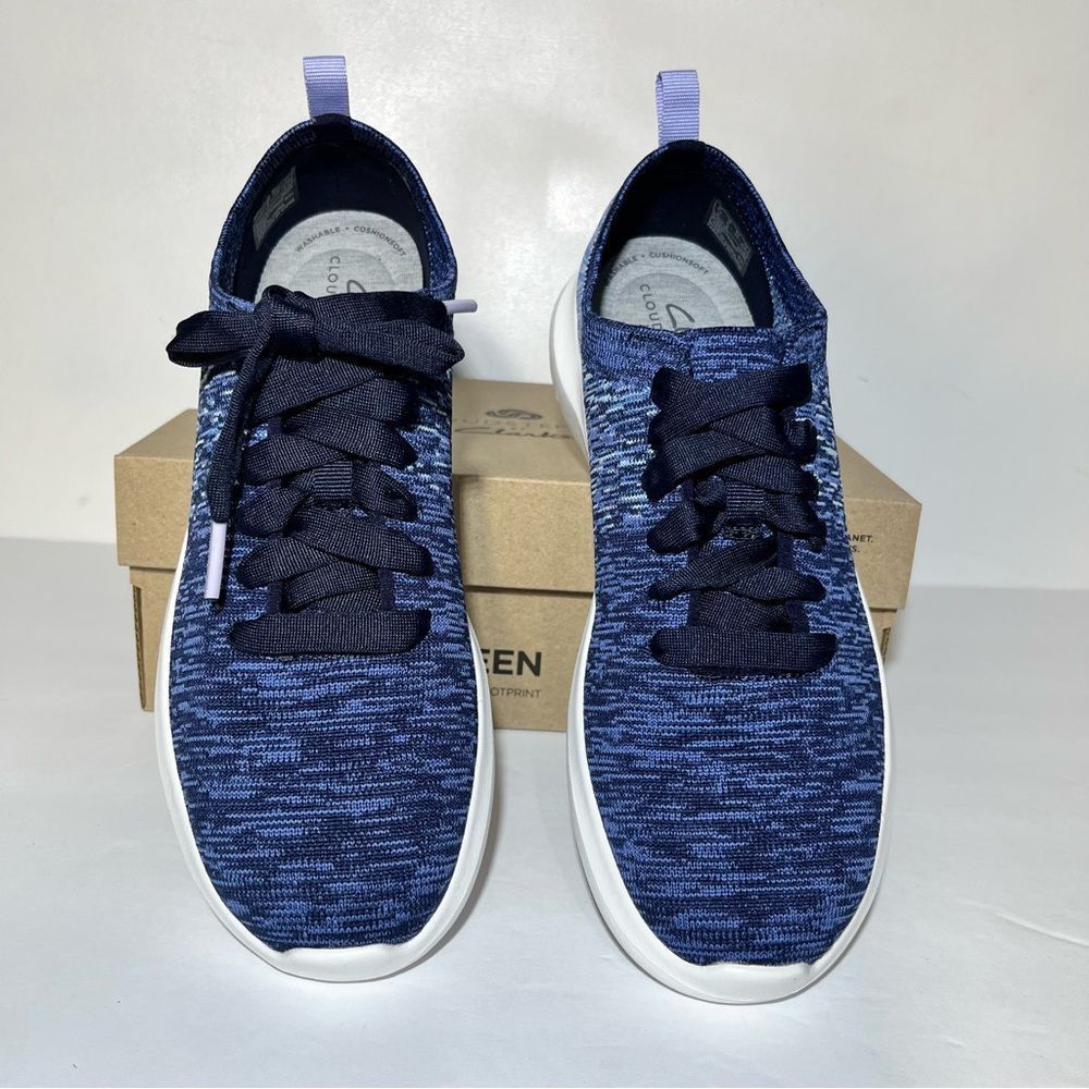 Clarks Cloudsteppers Nova Glint Washable Knit Sneakers - Picture 4 of 6